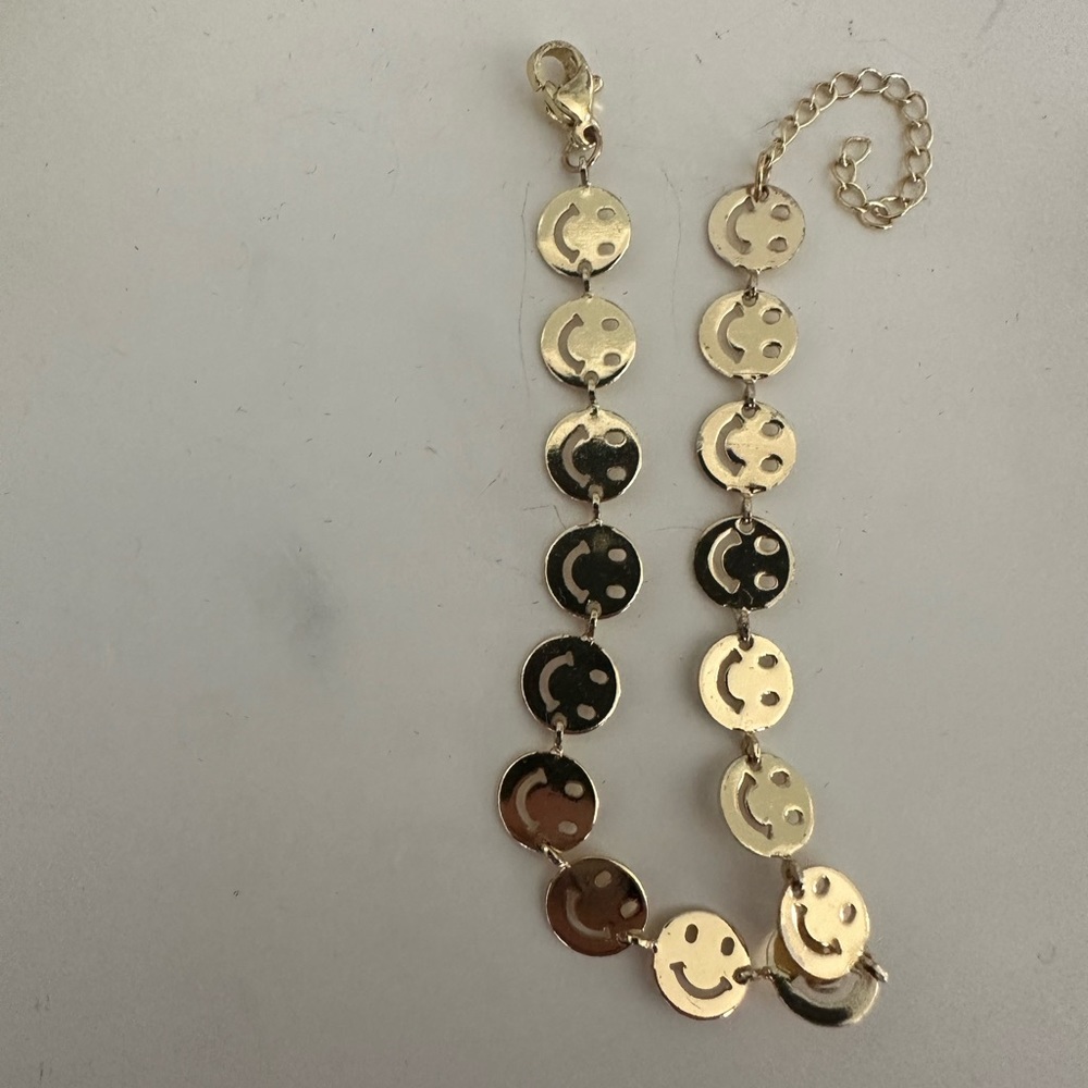 Smiley anklet